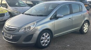 Silver Vauxhall Corsa 2011